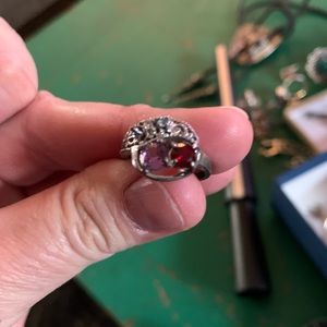 Vintage Mothers Ring Marked sterling